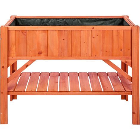 Huerto elevado ideal para pequeñas terrazas y balcones 119 cm pino 080000261 (1/5)