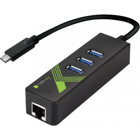 Adattatore USB Techly Convertitore - Ethernet Gigabit (1/5)