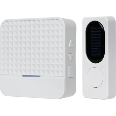 Vtizikl Sonnette solaire une à deux téléavertisseurs longue distance pour personnes âgées, sonnette sans fil étanche et auto-alimentée
