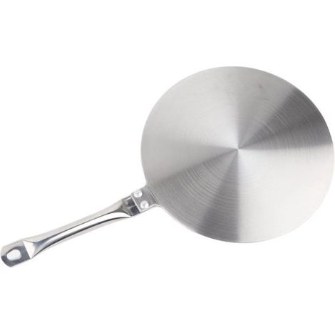 Adattatore per piastra di distribuzione del calore REWYTAZ per cottura a induzione, 24 cm, in acciaio inox, per fornelli a gas ed elettrici. (1/5)