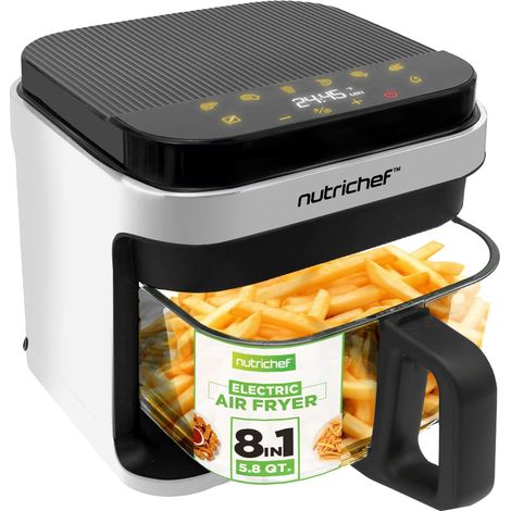Friteuse à air 5,5 l avec fenêtre transparente et 8 modes (1/5)