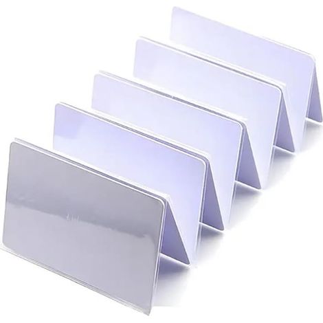 10 Carte vierge RFID, T5577 réinscriptible 125 kHz, Contrôle d'accès, Blanc standard (1/5)