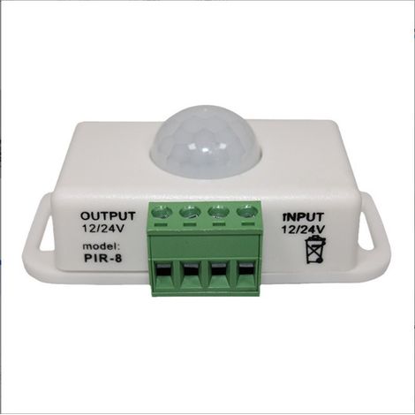 Mini détecteur de mouvement CC 12 V 6 A, interrupteur automatique à capteur infrarouge, blanc (1/5)