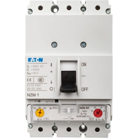 Interruttore automatico per motori 3P 37kW 63-80A NZMN1-M80 265721