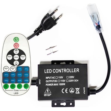 Dimmer profesional de 6mm 1500W para la cinta de LED de un solo color 220V 3014