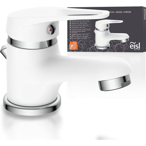EISL Wasserhahn Bad Einhebelmischer Badezimmer Badarmatur Waschtischarmatur Waschbecken Waschtischbatterie Klein Gäste-WC NI075SCR-W (1/5)
