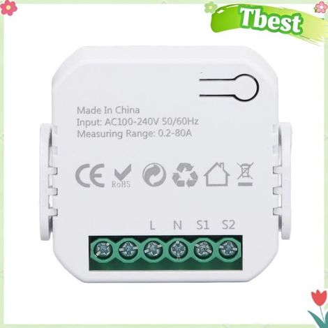 Tbest compteur d'énergie à pince Compteur d'énergie intelligent, moniteur de consommation d'électricité en temps moto mesure Noire (1/5)