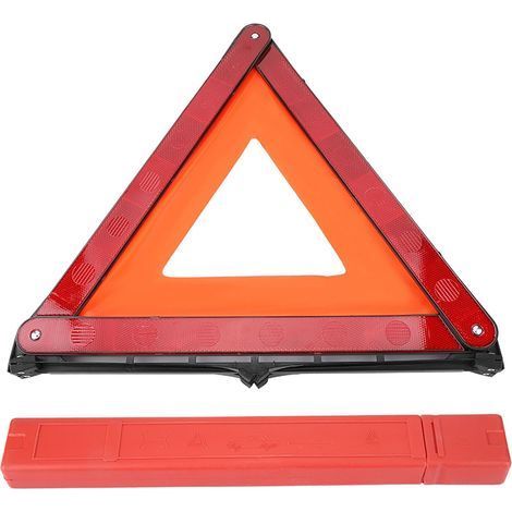 Triangle de signalisation réfléchissant pliable pour voiture. panneau d’arrêt d’urgence. signal de panne routière (1/5)