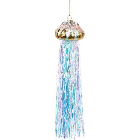 Pendentif méduse avec perles de verre
