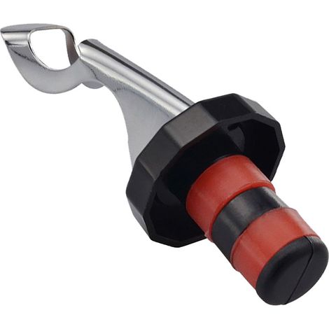 Bouchon de vin noir et rouge en liège silicone étanche, anti-fuite, réutilisable. (1/5)