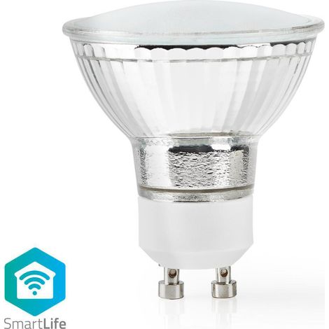 Ampoule LED intelligente Wi-Fi Nedis WIFILW11CRGU10 Blanc chaud GU10 (1/5)