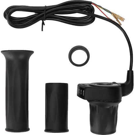 Lot de 2 poignées d'accélérateur torsadées 36V avec indicateur de batterie compatibles avec mini vélos électriques pliables et scooters, accessoire pratique. (1/5)
