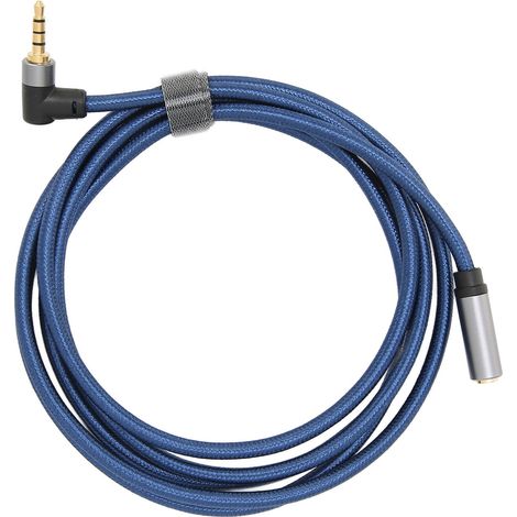 1,8 m langes Stereo-Audio-Verlängerungskabel mit 3,5-mm-Klinkenbuchse und 90°-Winkelstecker