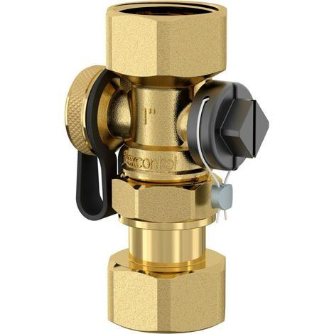 Flamco FlexControl Kappenventil Rp 1", G 1" F zu Revisionszwecken (1/2)