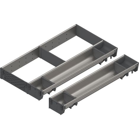 Blum Orga-Line Besteckeinsatz Facheinteilungs-Set KB 601-699mm, NL 550mm, grau