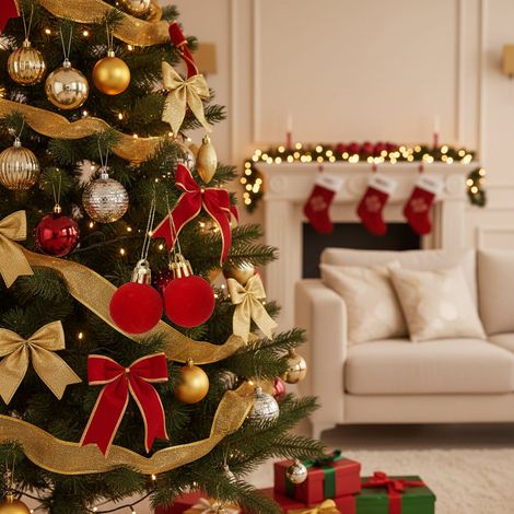 Campanellini natalizi decorativi per albero e per decorazioni natalizie -Bianco / Set da 8 pezzi (1/5)