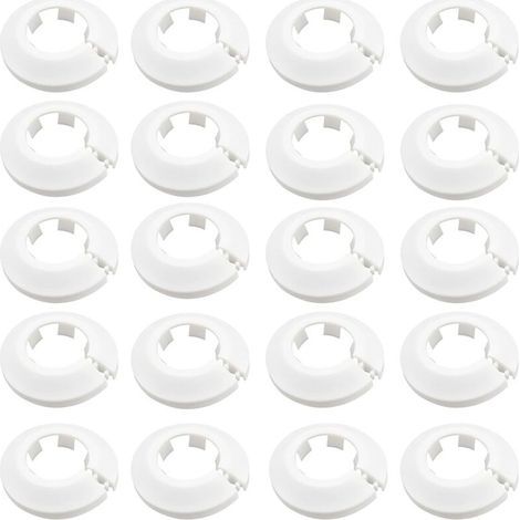 Paquete de 20 protectores para tubos de radiador - Rosetas protectoras - Para cubiertas de radiador (1/4)