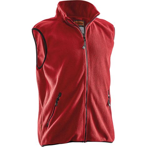 Gilet polaire Jobman 7501 rouge XXL (1/3)