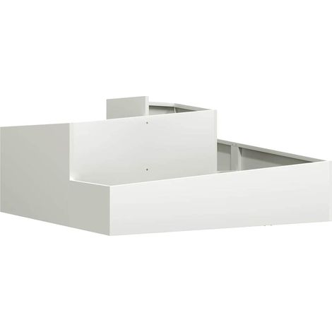 Maison Exclusive - Vaso da giardino Bianco 100 x 100 x 50 cm