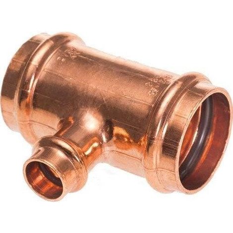 Kan-Therm T ridotto da saldare in rame 42X22X42 mm
