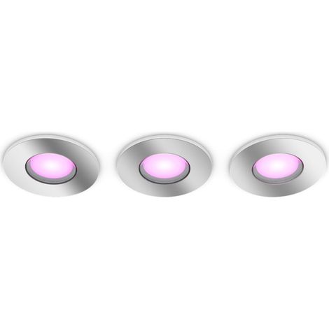 PHILIPS HUE Hue White and Color Ambiance Pack de 3 spots à encastrer Xamento (1/5)