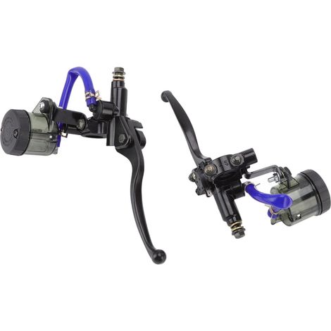 Paar Brems- und Kupplungs-Hauptzylinder für Suzuki-Motorräder, mit Ausgleichsbehälter, Ersatzhebel, Ersatzteilen, 2-teiliges Set. (1/5)