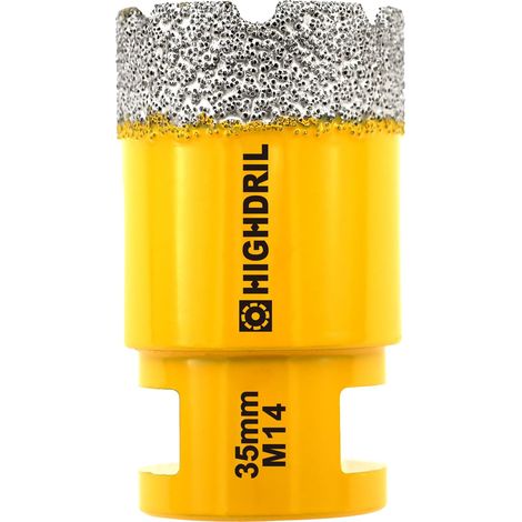 Foret Diamanté - 35MM M14 Scie Cloche Diamantée pour Porcelaine Carrelage Céramique Marbre Granit Quartz Pierre Maçonnerie Trépan Diamant Foret (1/5)