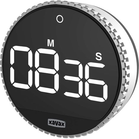 Xavax Timer "Rotation" Digital Wecker - Silber/Schwarz (1/5)