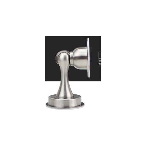 Arrêt Porte Magnétique Modèle Rétention 304 Argenté Installation Mur/Sol Double Usage Sans Perçage Kit Complet