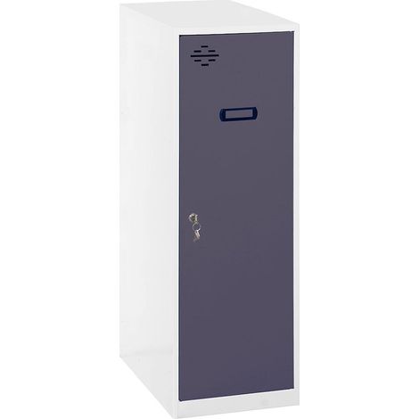 Simonrack Mini Metallschrank Weiß mit Anthrazit-Tür 915x400x500