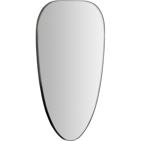 Miroir mural moderne en fer finition marbrée noir élégant - Noir marbré élégant (1/3)
