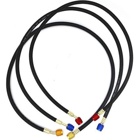Ensemble de tuyaux de charge R410A 1/4 pouce SAE pour climatisation et CVC (R410A. R22. R13) (1/5)