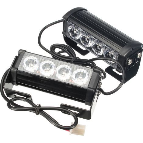 12V-Blitzlichter, 4 gelbe LED-Sicherheitsleuchten (2er-Pack) (1/5)