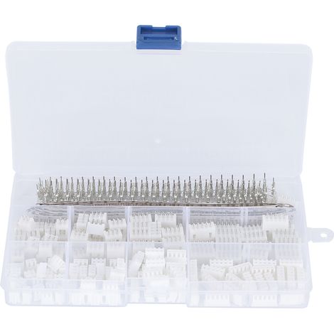 560 pièces kit connecteur logement prise bloc de terminaison adaptateur câble mâle femelle blanc (1/5)