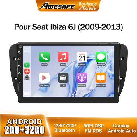 AWESAFE Autoradio Android 13 pour Seat Ibiza 6j (2009-2013) 2Go+32Go 9'' écran Tactile avec Carplay GPS Bluetooth Android Auto WiFi (1/5)