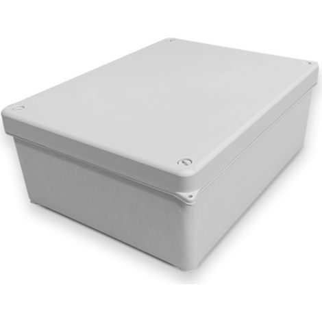 Boîte de Jonction et Dérivation Étanche en Saillie IP55 230x180x85 mm Gris