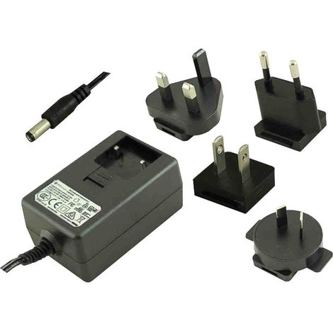 Adaptateur AC/DC 12V c.c., 1.5A, 18W, Interchangeable, Régulée ( Prix pour 1 )