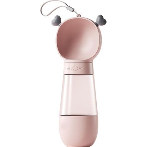 Botella de agua portátil para perros, 2 en 1, botella de agua portátil para perros de 350 ml, botella de agua para perros de gran diámetro de 9,5 cm a prueba de fugas, adecuada para perros y gatos al  (1/5)