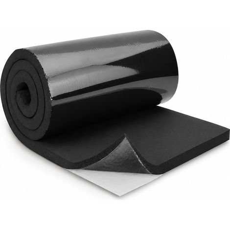 Tapis d'isolation acoustique pour voiture, 20 mm, 150 x 30 cm, autocollant, ignifuge et résistant à l'humidité, isolation phonique étanche, pour capot, porte, coffre (1/5)