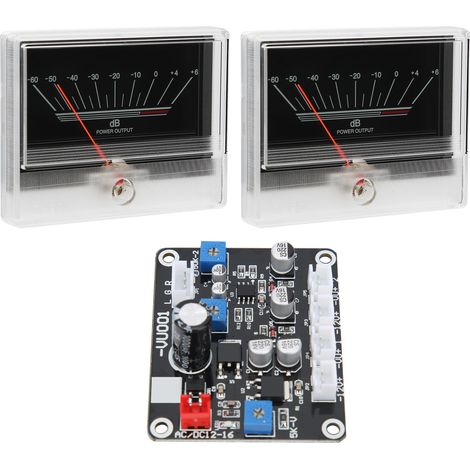 TN‑90A‑S0538 960µA Hochpräzises VU-Meter, dB-Verstärkerpegel-Audiometer mit Hintergrundbeleuchtung (1/5)