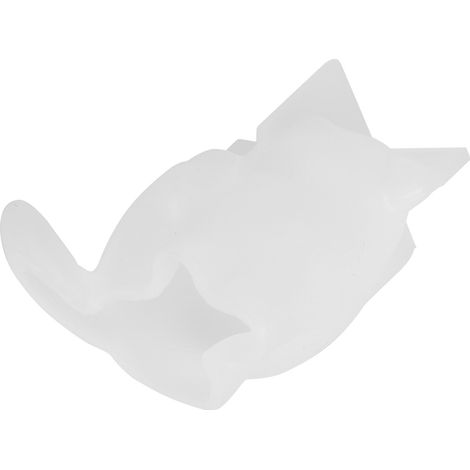 Moule en silicone cristal pour chat, moule en plâtre, ornements, décoration, loisirs créatifs, grattage de tête