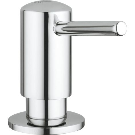 1 Distributeur De Savon, Réservoir 0,4 L, Finition Chrome, Pour Cuisine