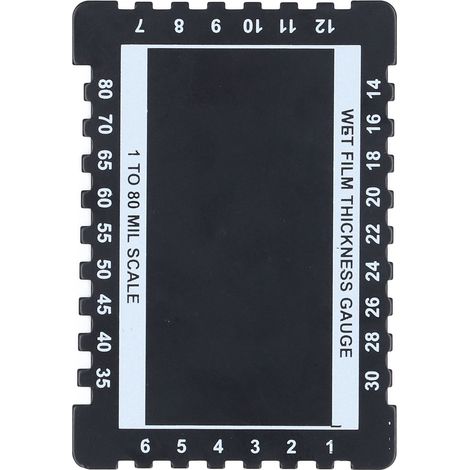 Peigne de jauge d'épaisseur en alliage d'aluminium double face pour peinture (1/5)