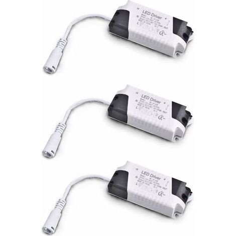 Pack x3 Transformateur Driver 18W-24W DC, entrée multi-tension 85-265V Ac 50/60Hz, sortie 36-72 Vdc 240-260 mA. Valable pour remplacer les downlights et autres équipements LED (1/5)