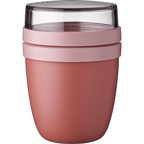 Mepal Lunchpot Ellipse Mini Practical Yoghurt Cup and Muesli Cup Separate Compartments for Yoghurt and Muesli Suitable for Freezer Microwave and Dishw