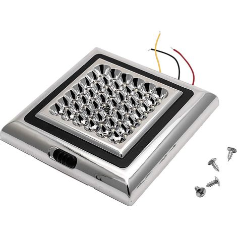Plafoniera a LED, faretto per auto a 12V, luce interna per camper, roulotte e barche, con 42 LED, luce bianca ultra luminosa (1/5)