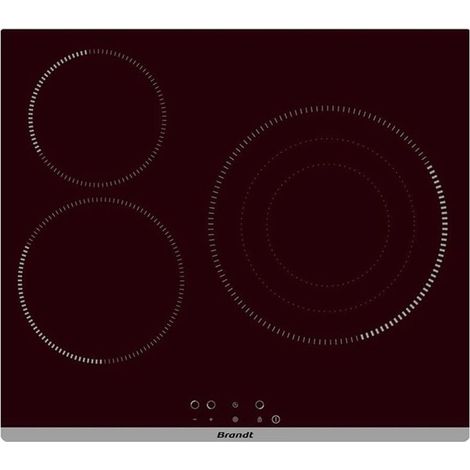 Brandt BPV6322B - Vitroceramica Independiente Radiantes 3 Zonas Coccion Ancho 58 Cm