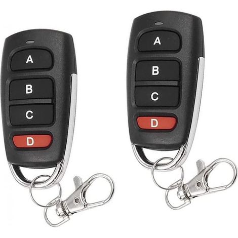 2 Pack Universal Replacement Remote Controls for Electric Garage Gate 433 MHz (1/5)