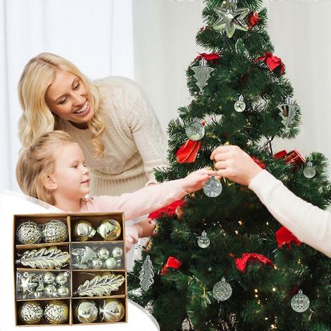 Sapin de Noël vert, décorations de Noël, coffret cadeau de Noël, pendentif sapin de Noël, ensemble de Noël (1/5)