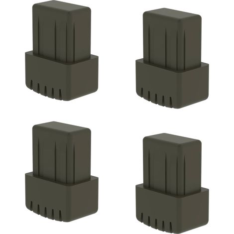 MUNK Innenschuh für Regalleiter 30x20mm 4 Stück